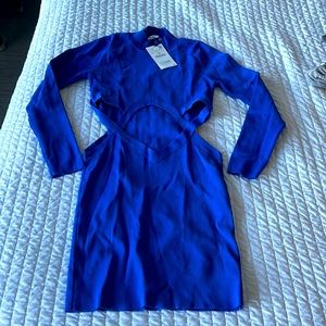 Zara blue body on cut out dress size L